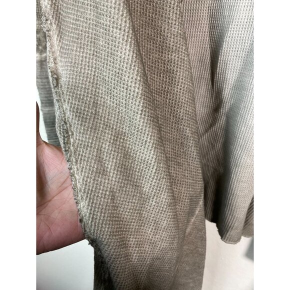 Aratta Silent Journey Waterfall Cardigan Waffle Knit Size Medium Lagenlook Fairy - Picture 8 of 16